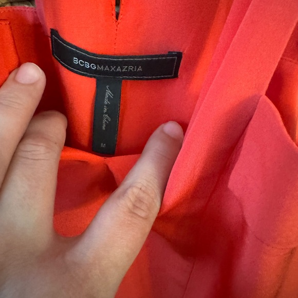 BCBGMAXAZRIA red orange top early 2000 piece - Picture 4 of 4